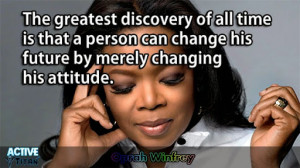 Greatest Discovery Oprah Winfrey Success Quote