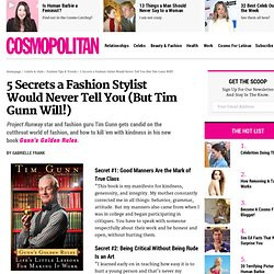 Tim Gunn Interview - Quotes from Tim Gunn About Gunns Golden Rules ...