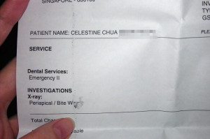 Dentist Root Canal Receipts