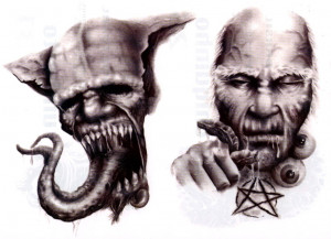 Evil tattoos