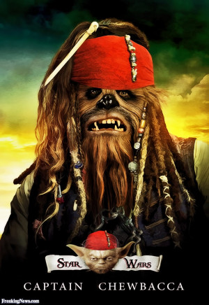Funny Captain Chewbacca Star Wars Pirate
