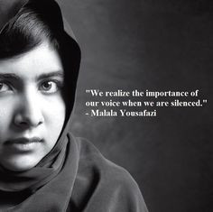 We realize the importance of our voice when we are silenced.