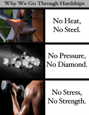 no pressure, no diamond.