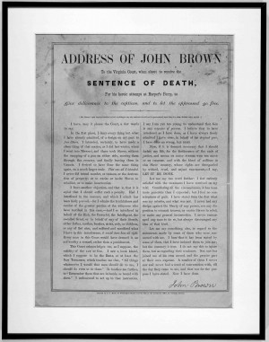 Address of John Brown to the Virginia Court,when about to receive the ...
