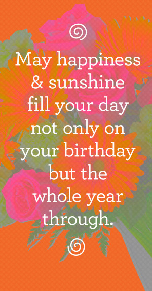 Birthday Quotes with Flowers
