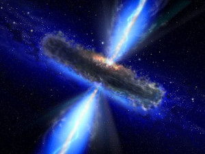 dust-bound supermassive black hole [artist's impression]