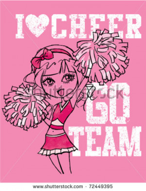 stock-vector-hand-drawn-cheerleader-with-i-love-cheer-and-go-team ...