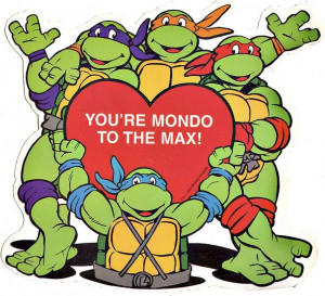 Valentine's Day E-cards -Classic TMNT Valentine's Day Cards