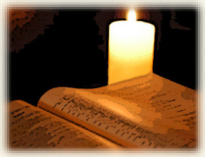 bible truth version candle and bible