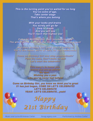 ... birthday song 21st birthday swing cd cover for 21st birthday song in