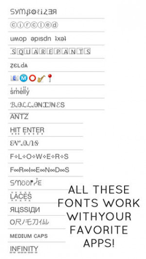 Symbolizer ∞ Emoji Fonts and Keyboard Symbols to Change Your Font ...