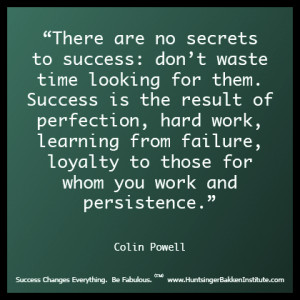 Colin Powell on success