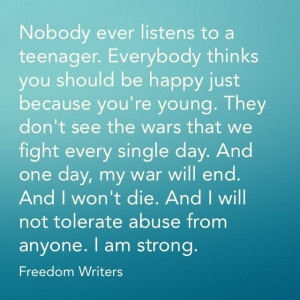 Quote from the movie Freedom Writers