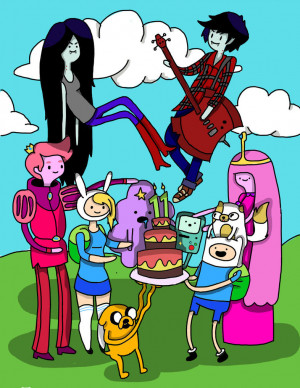 Adventure Time Birthday Card by oOAnnaBananaOo