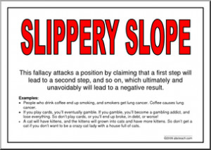 Slippery Slope Logical Fallacy Examples