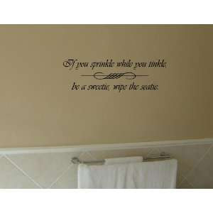 THE SEATIE Vinyl wall quotes bathroom sayings home art decor decal