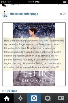 The Heir by Kiera Cass! Coming out on May ...