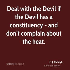 Deal with the Devil if the Devil has a constituency - and don't ...