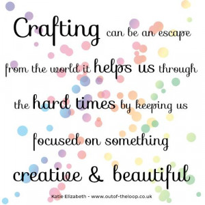 Craft as a creative therapy - Out Of The Loop