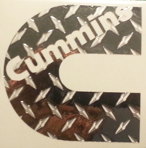 about CUMMINS DODGE Diamond Plate Vinyl Decal CHOOSE SIZE truck diesel ...