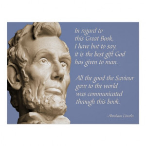 Lincoln Bible Quote Posters