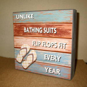 Fun Funny Summer Flip Flop Sign Beach House Sign Beach Ocean Sign ...