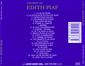 The best of Edith Piaf - front
