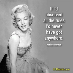 Marilyn monroe life imperfection quote