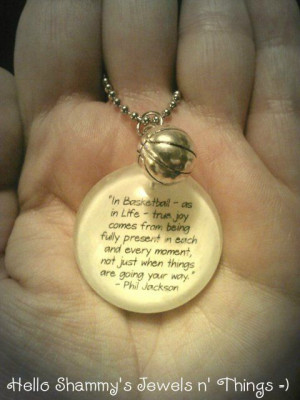 BASKETBALL Quote Necklace. 