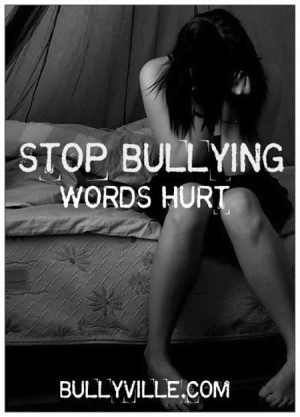 Stop Bullying Words Hurt
