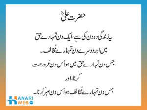 Hazrat Ali Quotes in Urdu