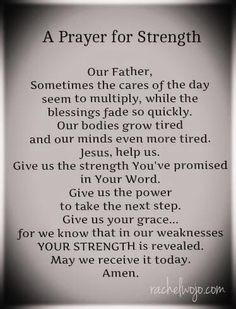 prayer for strength more prayer inspiration quotes faith strength ...