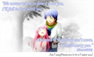 Lovely quote from Hinata (Angel Beats!)