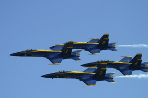 Navy Blue Angels in a Diamond Formation - Photo courtesy of ...