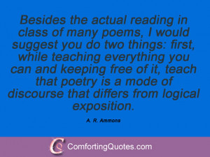 11 Sayings From A. R. Ammons