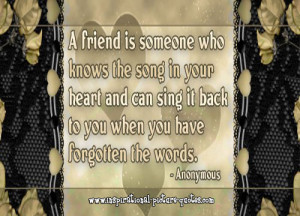 Song In Your Heart Friendship Quote