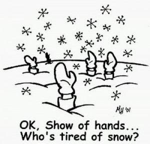 Tired of Snow Cartoons