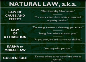 of natural law from his presentation when he speaks about the real law ...