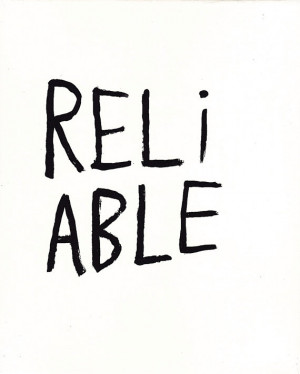 Word Art Painting Reliable Original Canvas Quote - Nayarts