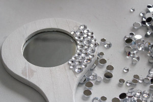 You can bling the back as well. I just used glitter paint.