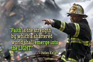 Inspirational Quote: “Faith is the strength by which a shattered ...