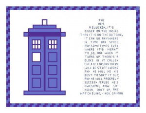 Doctor Who Quote Neil Gaiman by DaleksTeahouse on Etsy, $5.00