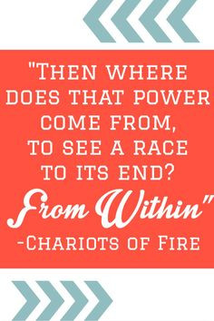 ... race to the end? From within