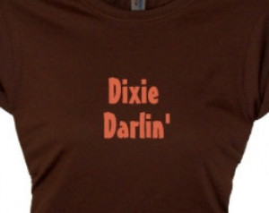 Dixie Darlin' Girls Country T-S hirt, Funny Message Tee, Western ...