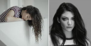 Lorde with Straight Hair