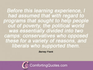 Barney Frank Sayings