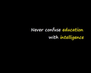 education & intelligence