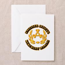 USMM - Engineer Officer Greeting Card for