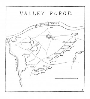 Battle at Valley Forge Map