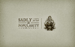 Popularity Contests wallpaper design